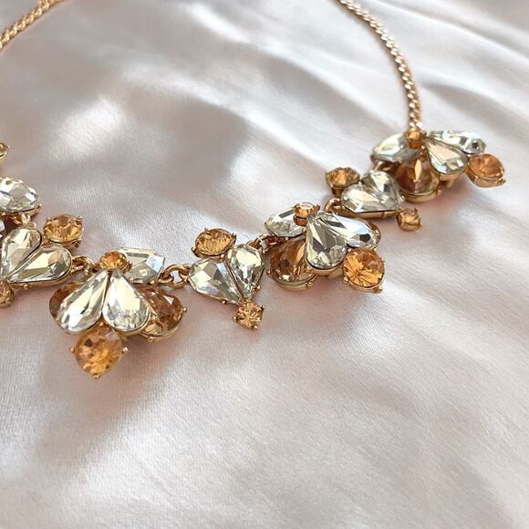 Charter Club Chunky Rhinestone Hearts Statement Necklace - Picture 6 of 8